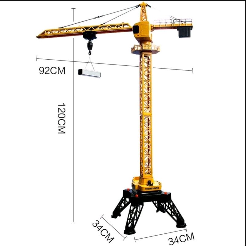 dimenzije igračke kran sa visinom 120 i osnovom 34 puta 34 cm