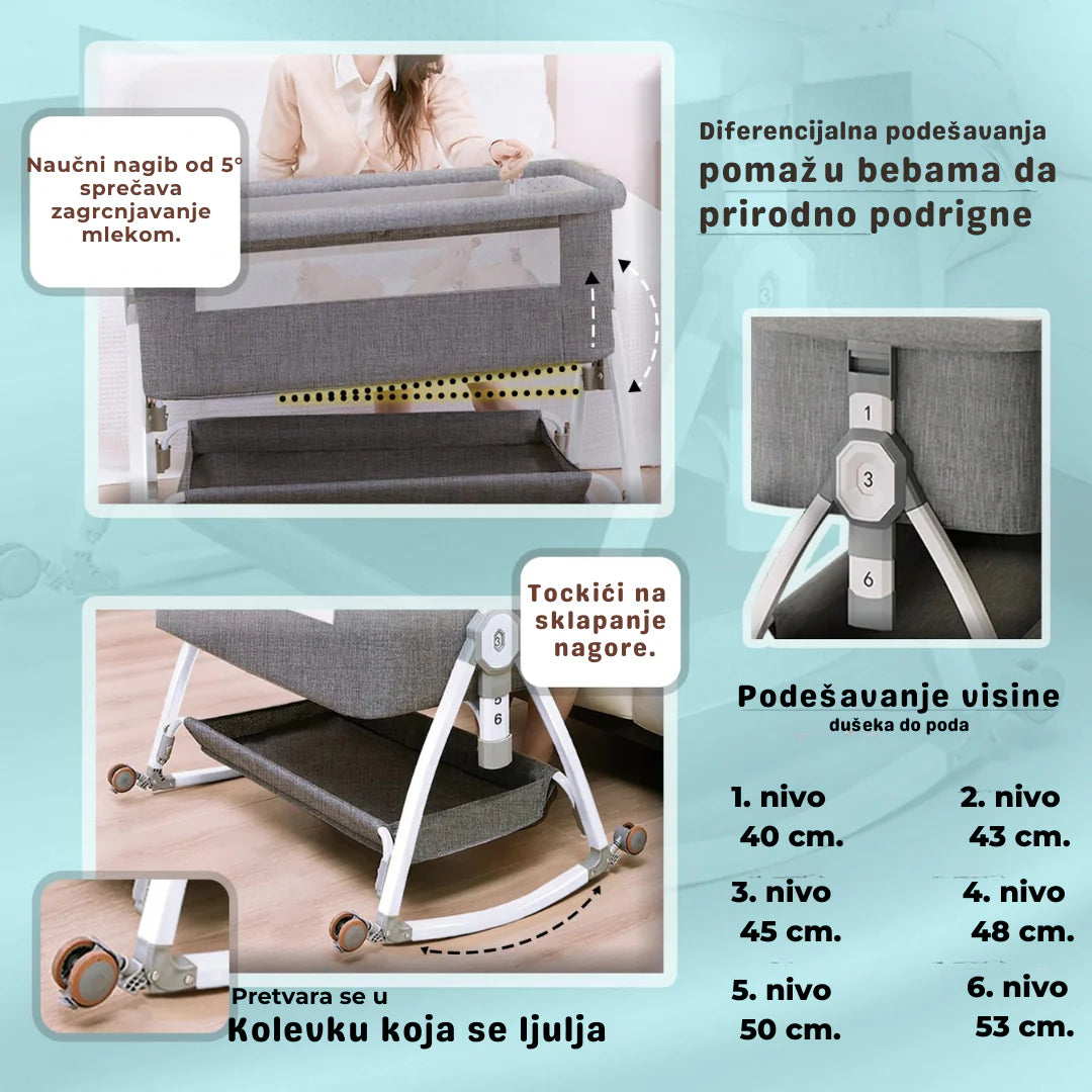krevetac za bebe 6u1 — detalj 2