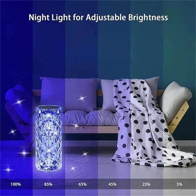 kristalna led lampa sa 3 boje svetlosti — detalj 8