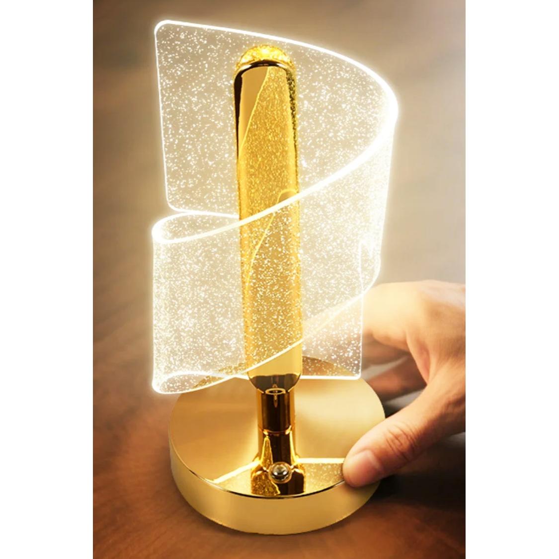kristalna stona lampa sa touch kontrolom — pregled