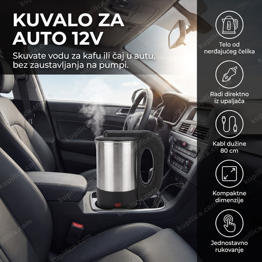 kuvalo za auto 12v kuva vodu u putničkom vozilu preko upaljača, benefiti proizvoda