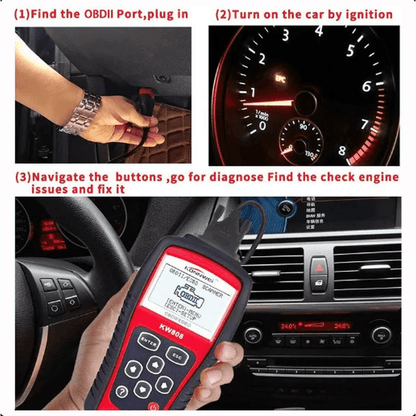 KW808 auto dijagnostika OBD2 — detalj 6