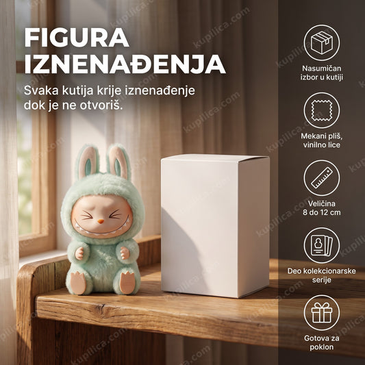 labubu lutkice kolekcionarska plišana figura pored blind box kutije, benefiti proizvoda