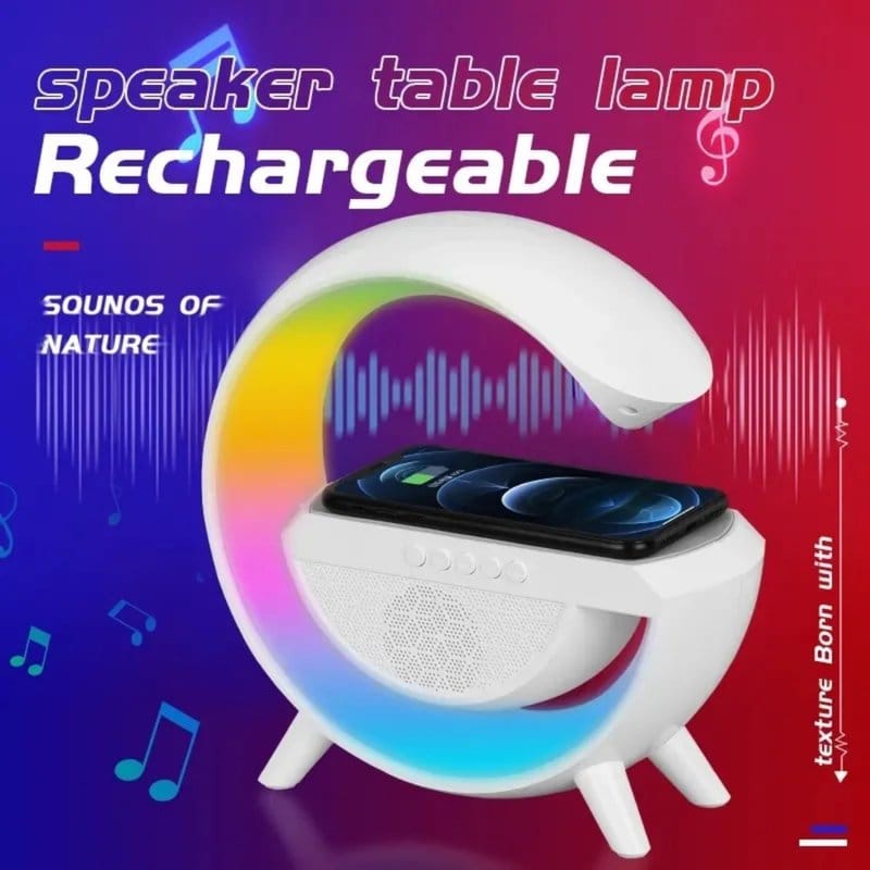 lampa bluetooth zvučnik bežični punjač — detalj 3