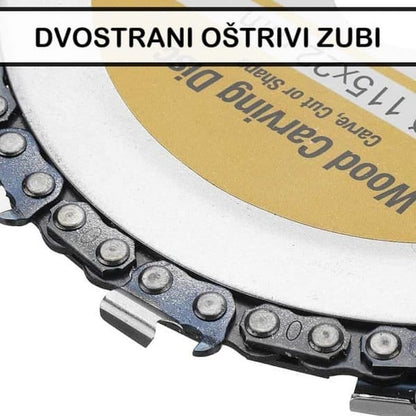 lančani disk za brusilicu za drvo 115mm — detalj 4