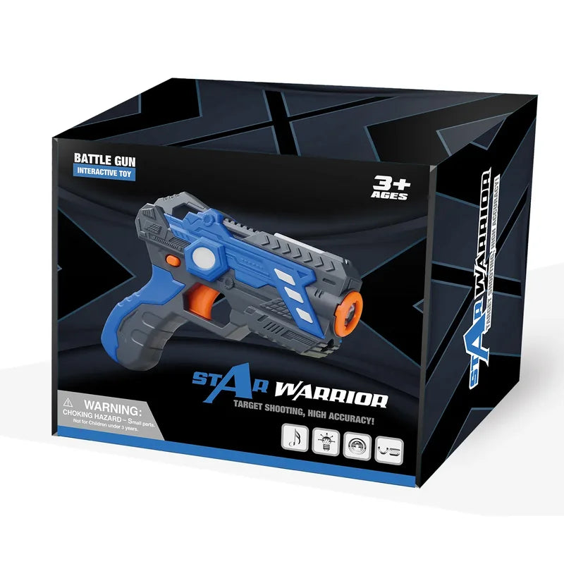 kutija pištolja Star Warrior sa oznakom uzrasta 3 plus godine