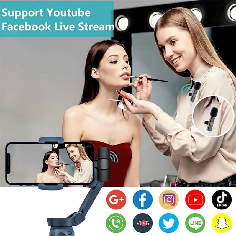 lavalier bežični mikrofon za telefon — detalj 3