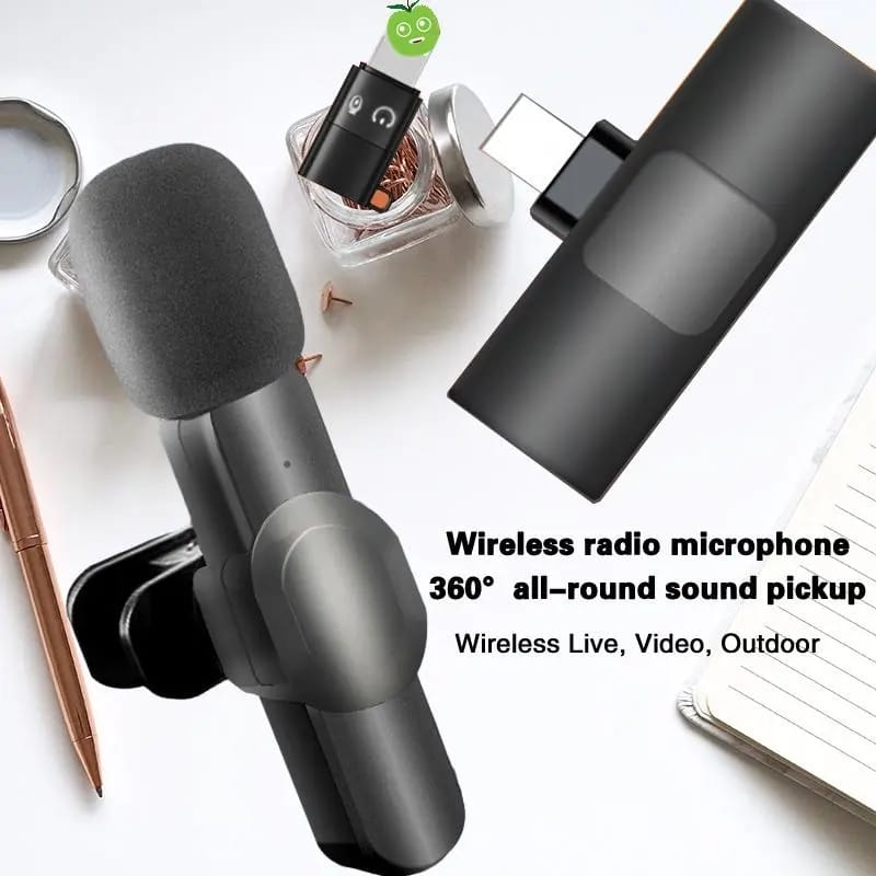 lavalier bežični mikrofon za telefon — detalj 5