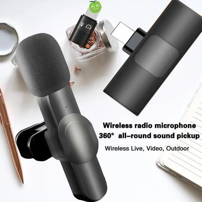 lavalier bežični mikrofon za telefon — detalj 5