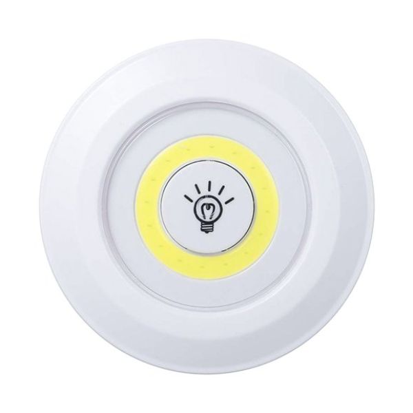 Prednja strana LED lampe na baterije sa prekidačem na dodir i prstenom LED dioda