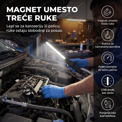 led lampa sa magnetom pričvršćena ispod haube automobila, benefiti proizvoda