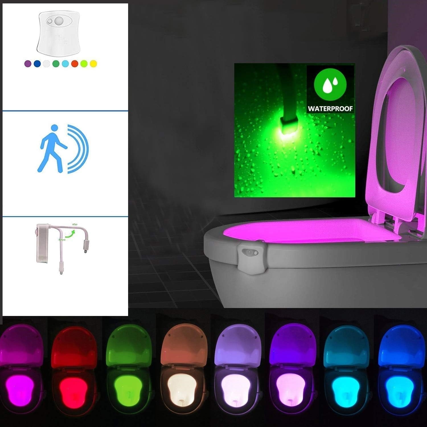 LED lampa za WC šolju sa senzorom — detalj 3