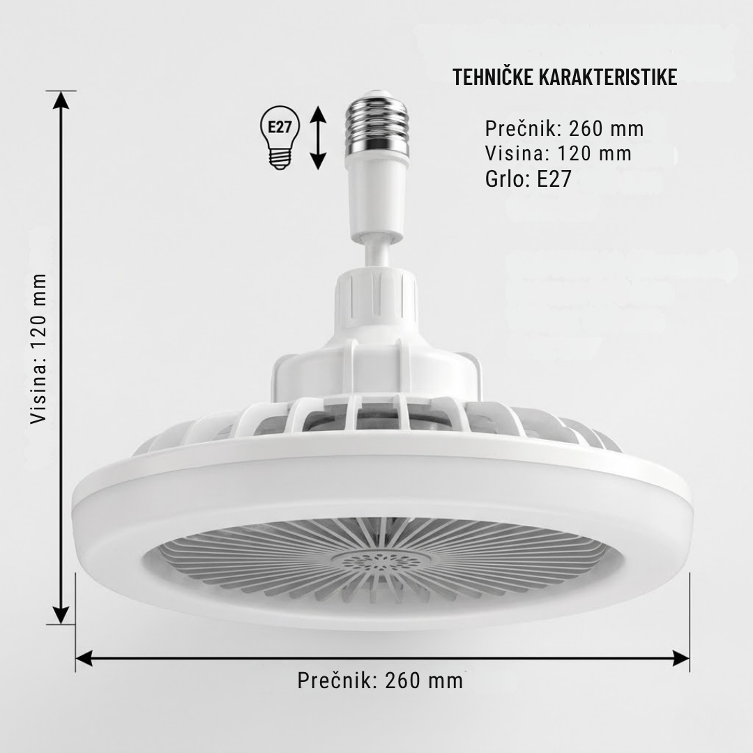luster ventilator daljinski — detalj 10