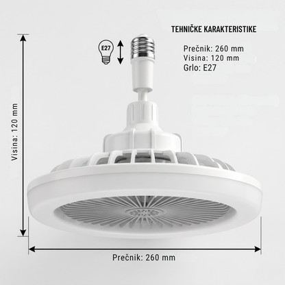 luster ventilator daljinski — detalj 10
