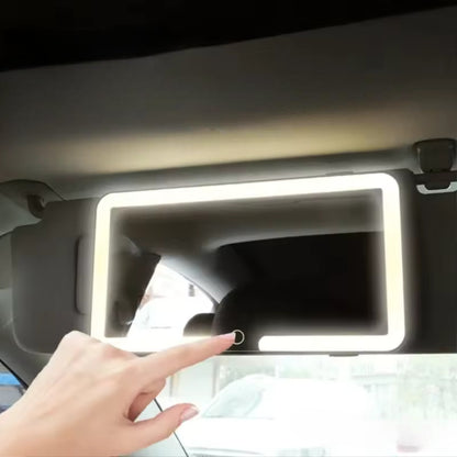 LED ogledalo za šminkanje u autu — detalj 2