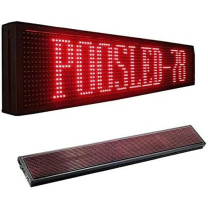 prikaz crvene led table sa tekstom uključene iznad i isključene ispod