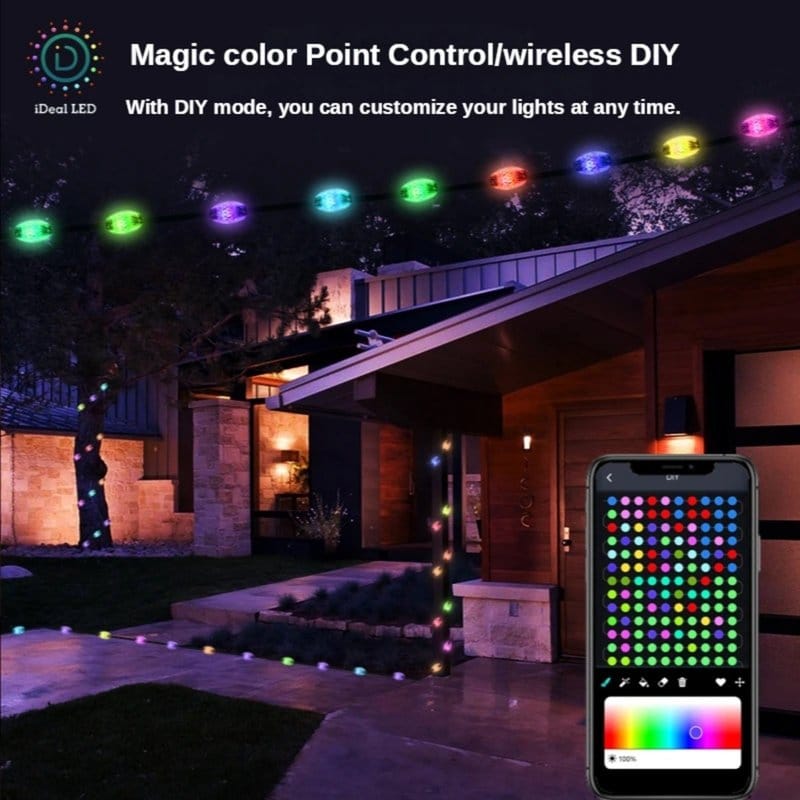 led rgb lampice za dekoraciju sa aplikacijom — detalj 10