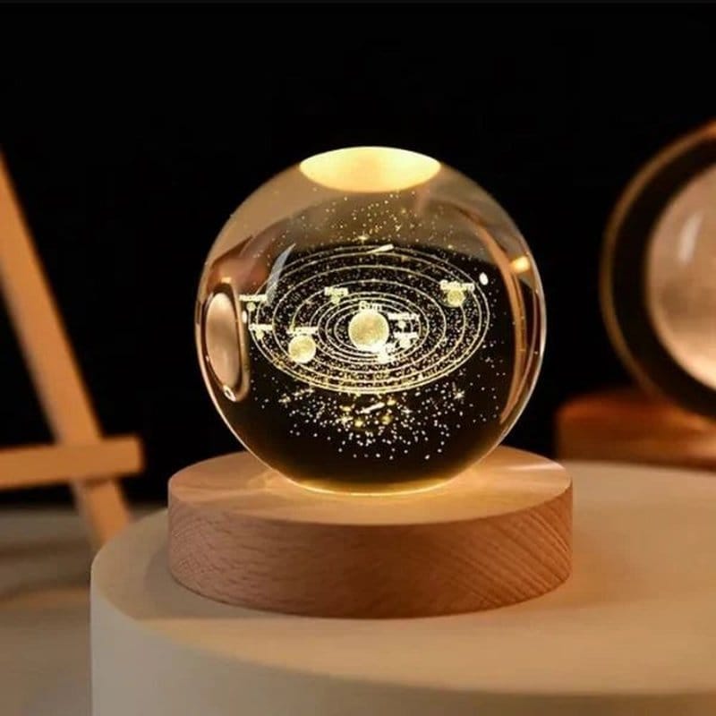 led sfera lumaball sa gravurom sunčevog sistema i zvezda