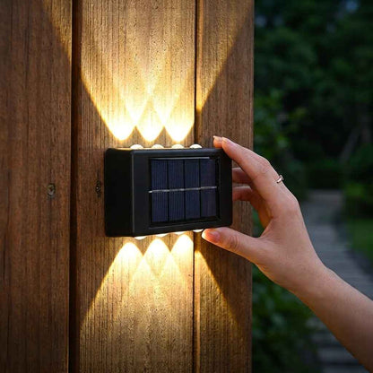 solarna zidna lampa sa 8 LED dioda — pregled
