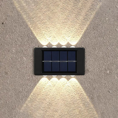 solarna zidna lampa sa 8 LED dioda — detalj 1