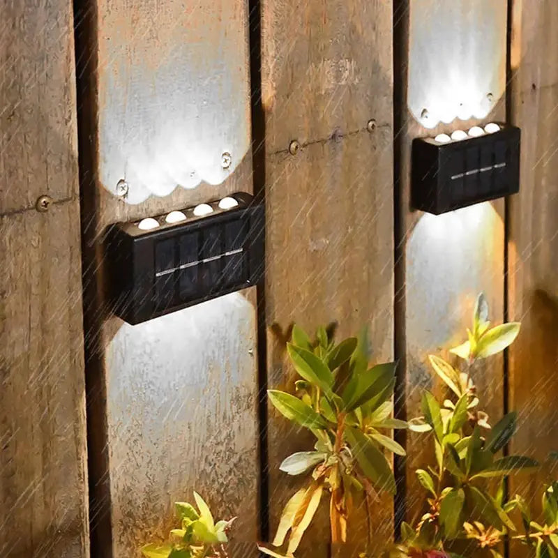 solarna zidna lampa sa 8 LED dioda — detalj 2