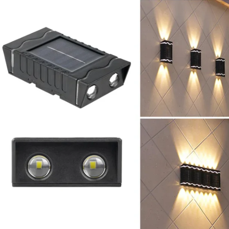 led solarne zidne lampe set — pregled
