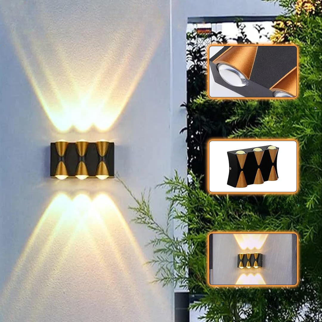 LED spoljna zidna lampa na struju — detalj 2