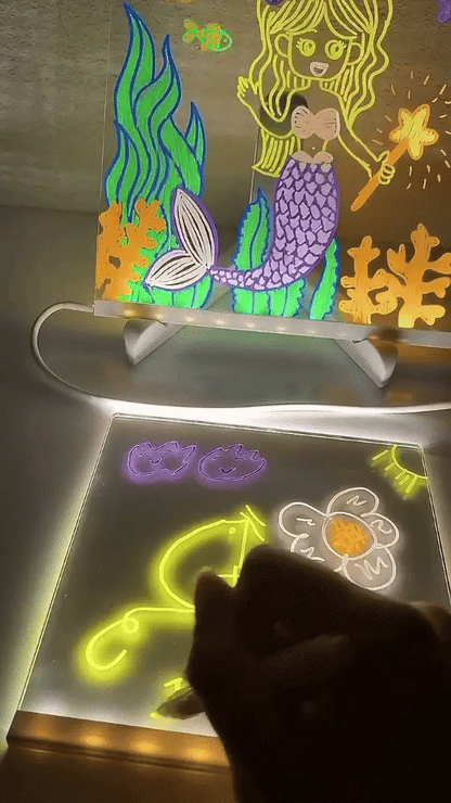 neonski sjaj LED table u mraku
