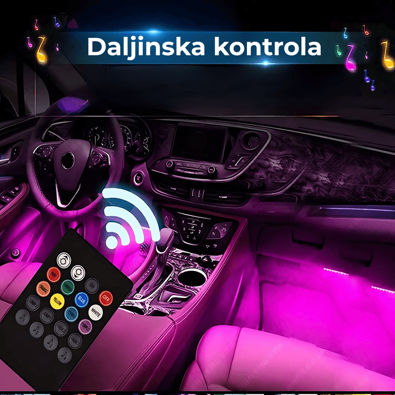 led trake za auto enterijer — detalj 1