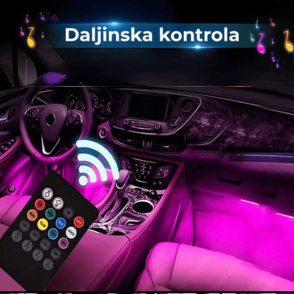 led trake za auto enterijer — detalj 1