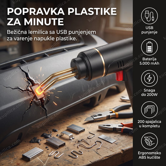 Aku lemilica za plastiku vari napuklu ivicu branika, benefiti proizvoda