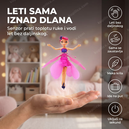 leteća vila igračka sa senzorom pokreta ruke, lebdi iznad ruke u dečijoj sobi, benefiti proizvoda