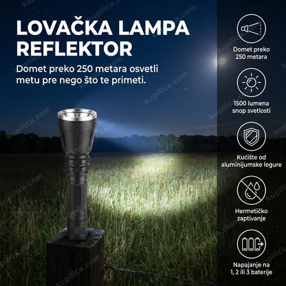 Lovačka lampa reflektor osvetljava polje noću, benefiti proizvoda
