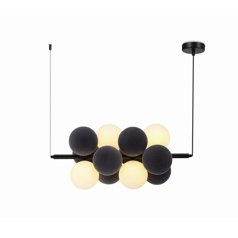 crne i bele kugle lustera NewRgy 2418L-DW u dva reda