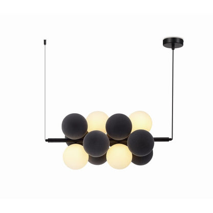 crne i bele kugle lustera NewRgy 2418L-DW u dva reda