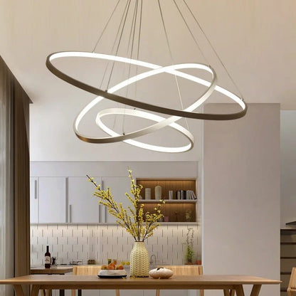 Prsteni lustera od aluminijuma sa LED trakom po unutrašnjoj ivici