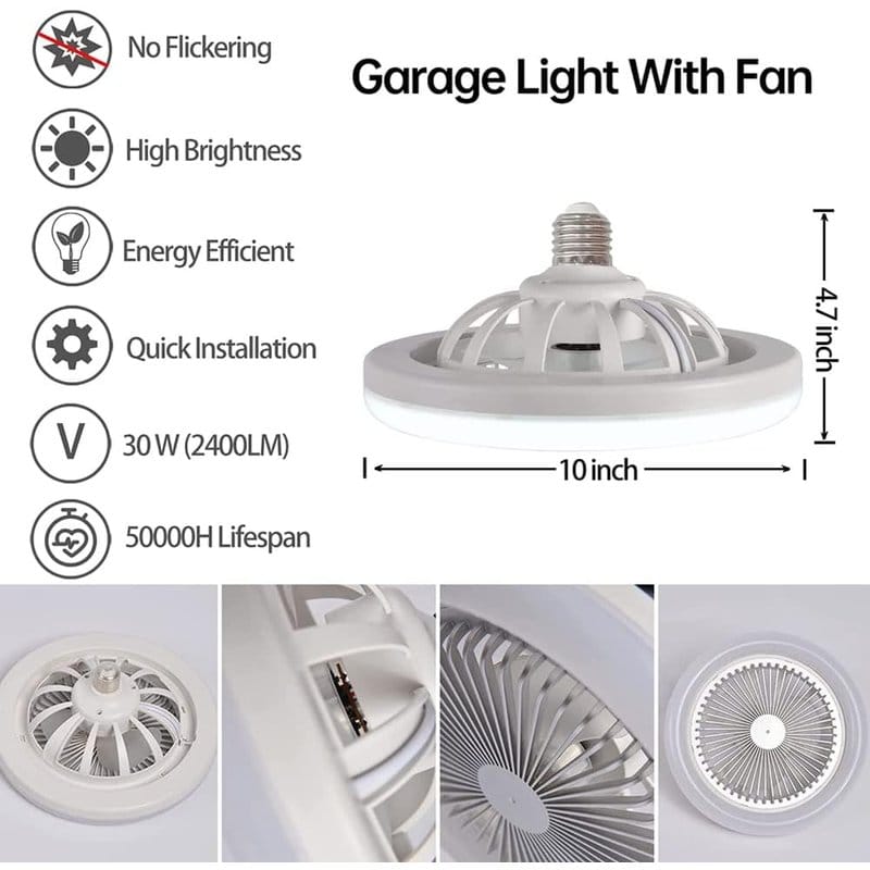 luster ventilator sa led svetlom — detalj 3