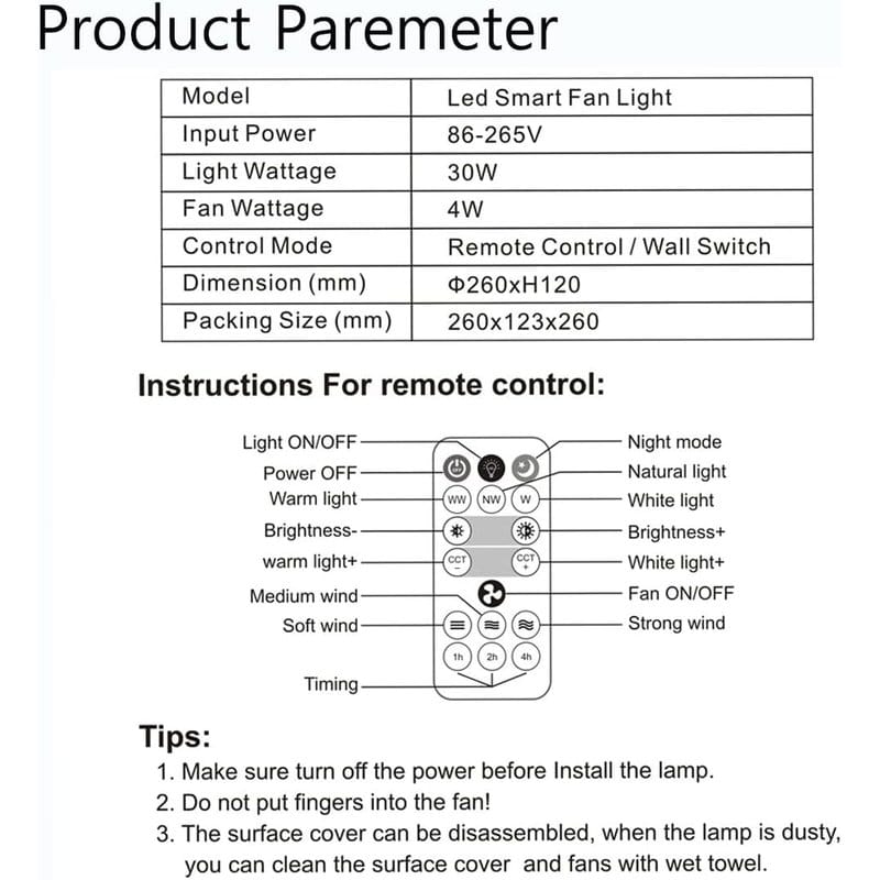 luster ventilator sa led svetlom — detalj 5