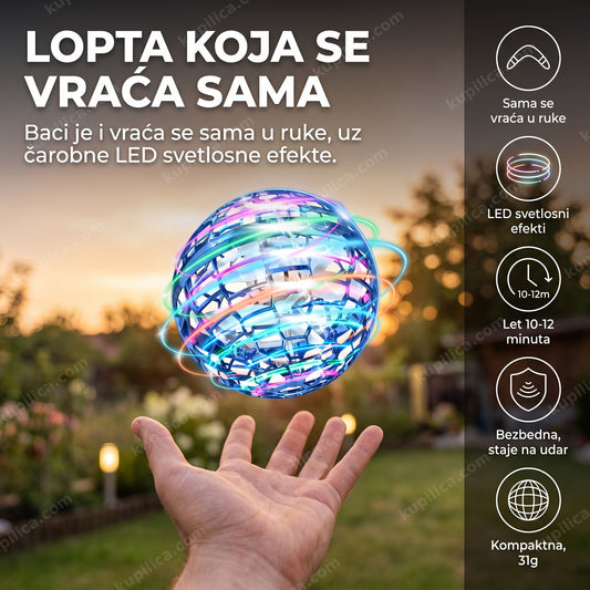 magična leteća lopta drone sa led svetlima u letu, benefiti proizvoda