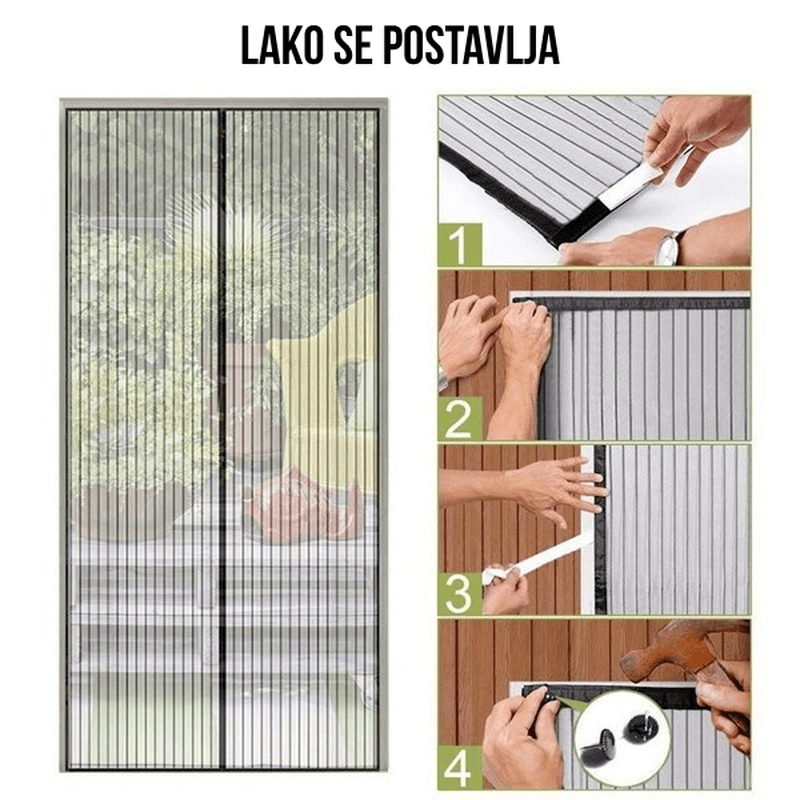 magnetna mreža protiv komaraca — detalj 1