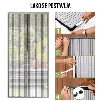 magnetna mreža protiv komaraca — detalj 1