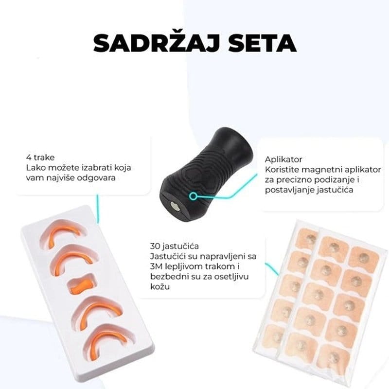 magnetne trakice za nos protiv hrkanja — detalj 4