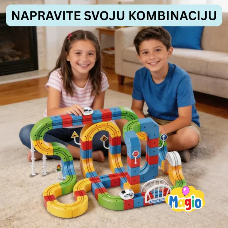razgranata konfiguracija pruge sa više krivina i petlji