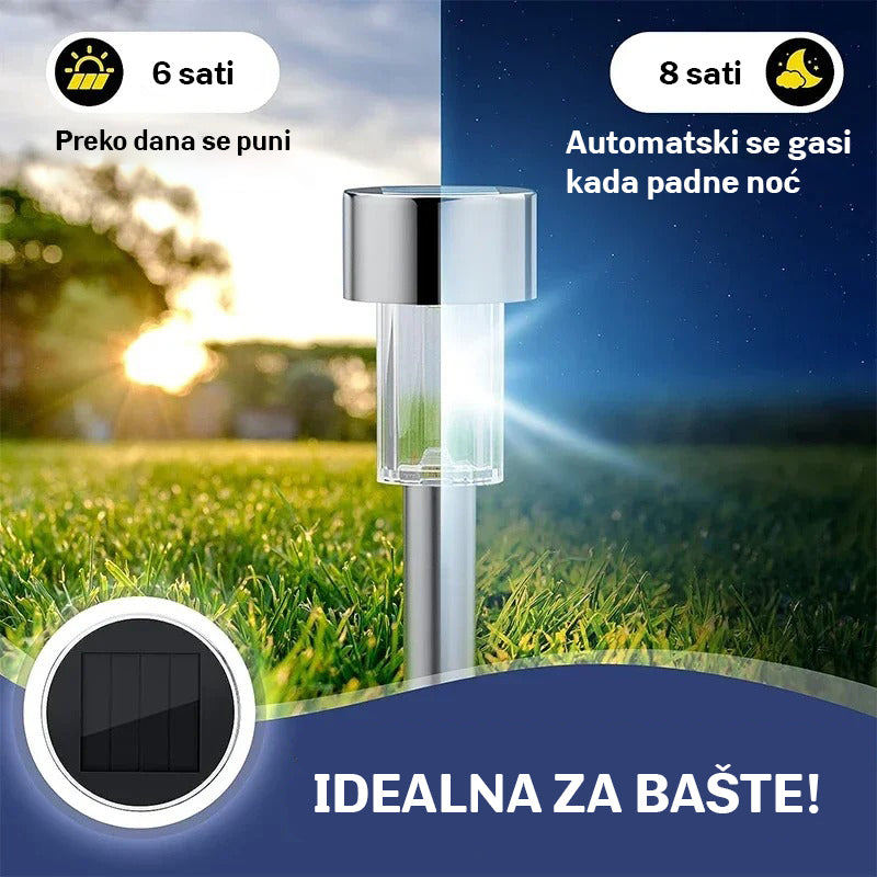 Solarne lampe za baštu 10 kom