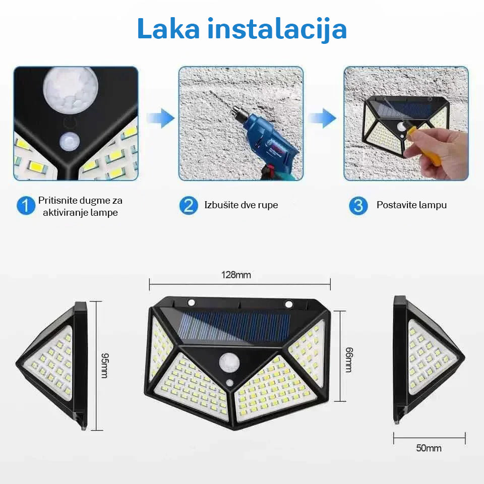 Led solarni reflektor 1+1 gratis