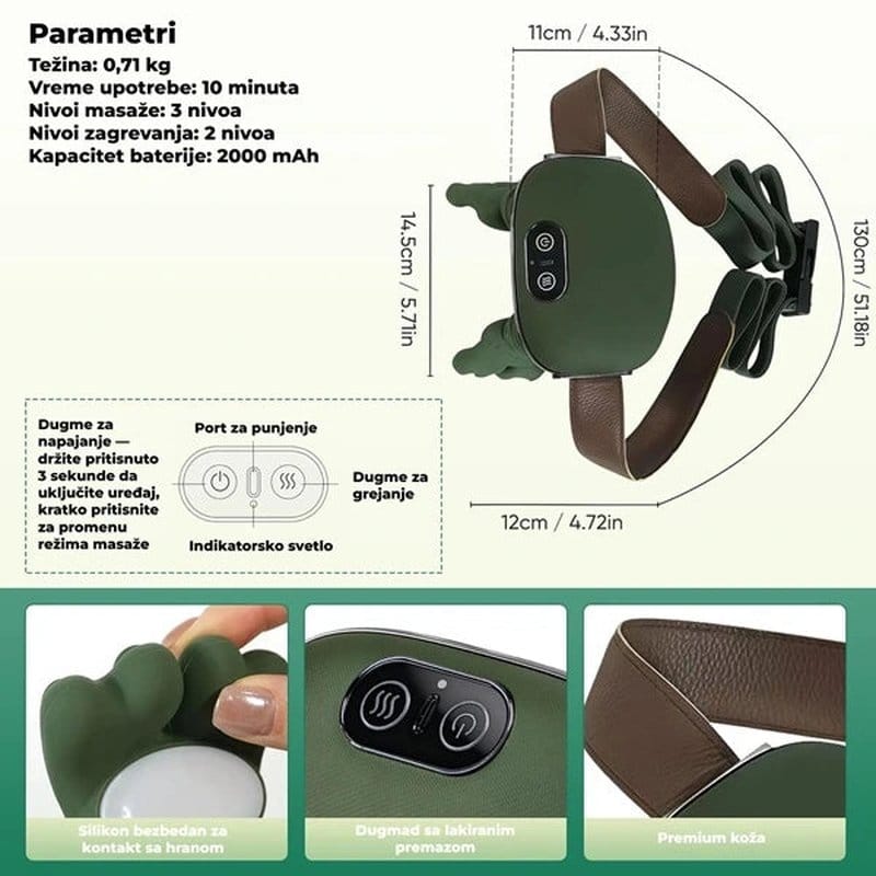 masažer za vrat i ramena — detalj 3
