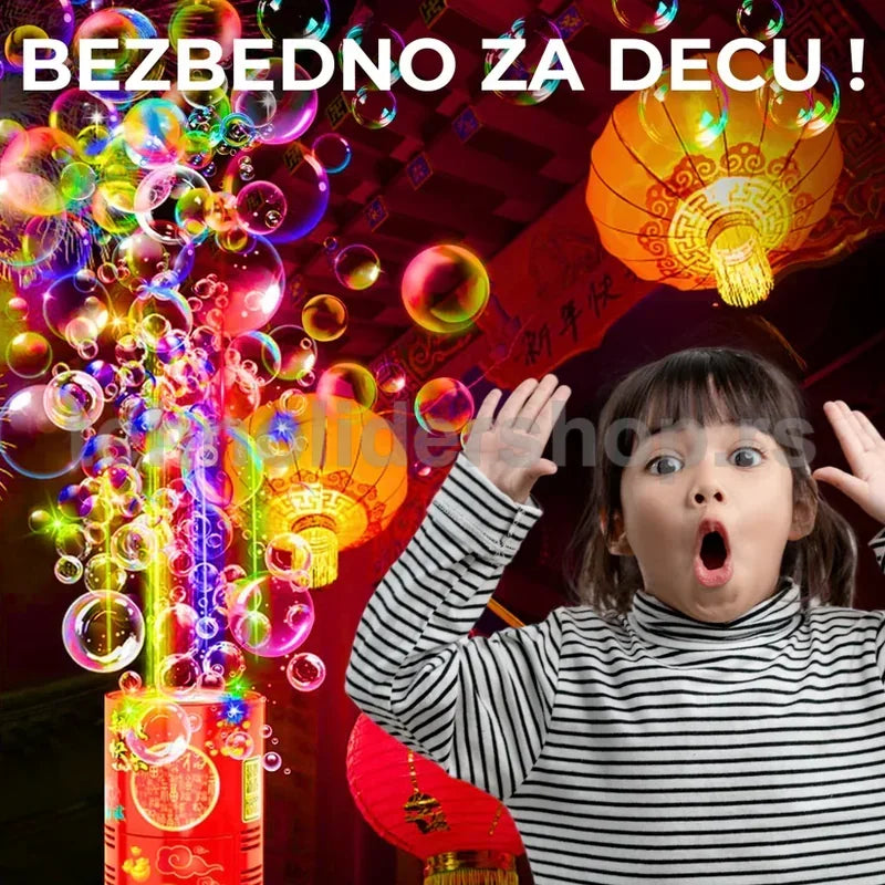 mašina za mehuriće sa led svetlima — detalj 1
