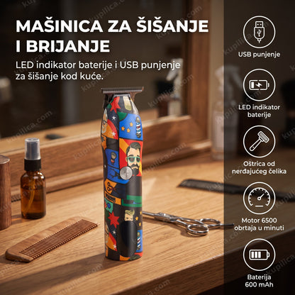 mašinica za šišanje sa LED displejom na berberskom stolu, benefiti proizvoda