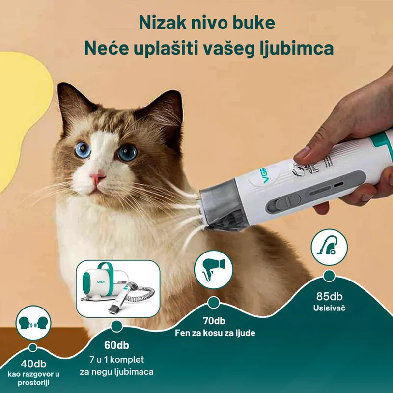 mašinica za šišanje pasa i mačaka sa usisavačem — detalj 4