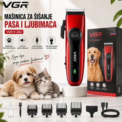 šišanje psa kod kuće mašinicom VGR V-202 oko šapa